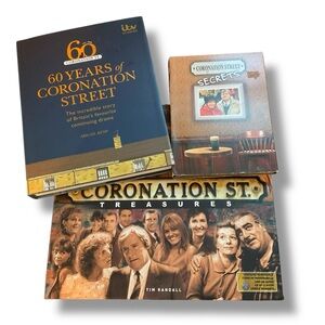 Coronation Street Lot DVDs Books Treasures Box Set TV Show Fan Collectibles‎